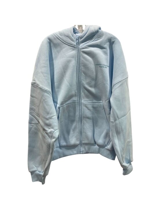 Comfrt Tops - Comfrt Pastel Edit Zip-Up Hoodie S Baby Blue Casual Lounge Preppy Minimalist New